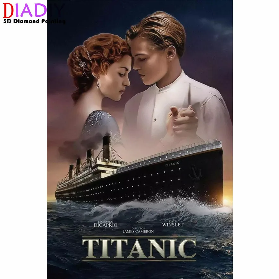 Titanic movie poster DIY 5D Diamond Painting by Number Kits Full Round Drill Rhinestone Embroidery Cross Stitch Gifts
Titanic movie poster DIY 5D Diamond Painting by Number Kits Full Round Drill Rhinestone Embroidery Cross Stitch Gifts