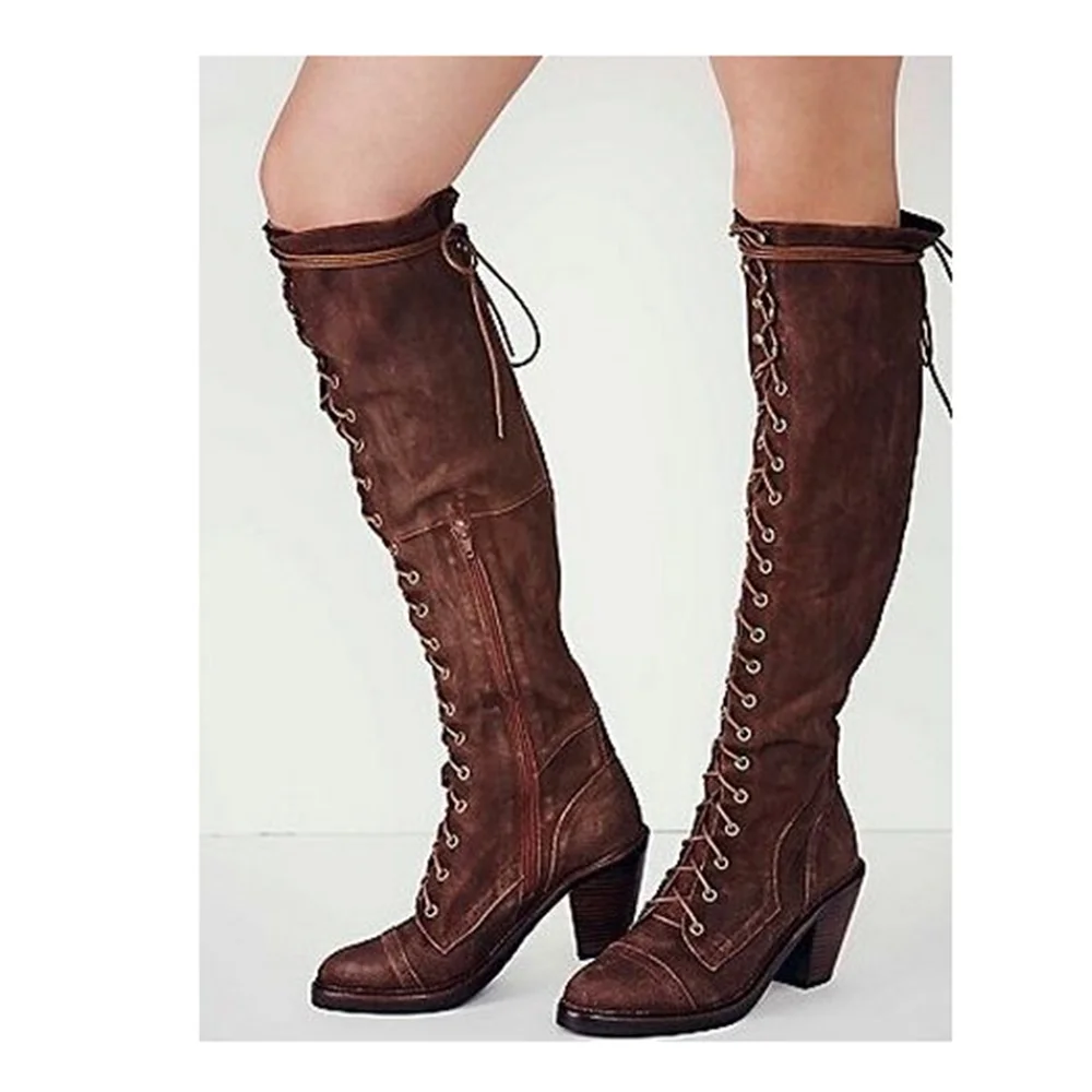 Pointed Toe Lace up Boots Newest Women Fashion Special Sexy Knee-High Solide Zip Winter Black Red Gray Yellow Brow
Pointed Toe Lace up Boots Newest Women Fashion Special Sexy Knee-High Solide Zip Winter Black Red Gray Yellow Brow