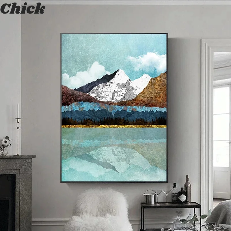 Abstract Mountain Lake Sunrise Canvas Painting Sunset Landscape Poster Print Nordic Wall Art Picture For Living Room Decoration
Abstract Mountain Lake Sunrise Canvas Painting Sunset Landscape Poster Print Nordic Wall Art Picture For Living Room Decoration