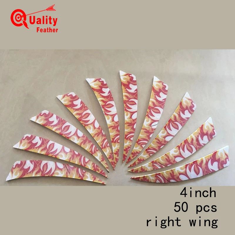 JINYUQI 50pcs 4'' Turkey Feather Flame pattern Arrow Feather Archery Fletching Diy Archery accessories recurve bow arrow cutter
JINYUQI 50pcs 4'' Turkey Feather Flame pattern Arrow Feather Archery Fletching Diy Archery accessories recurve bow arrow cutter