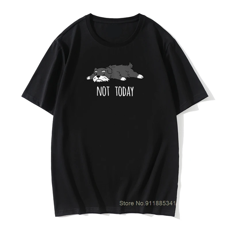 Funny Not Today Schnauzer Dog T Shirts Man's Big Size Tees Funny T-Shirt Vintage 100% Cotton Tees Guys Swag Tops Tees
Funny Not Today Schnauzer Dog T Shirts Man's Big Size Tees Funny T-Shirt Vintage 100% Cotton Tees Guys Swag Tops Tees