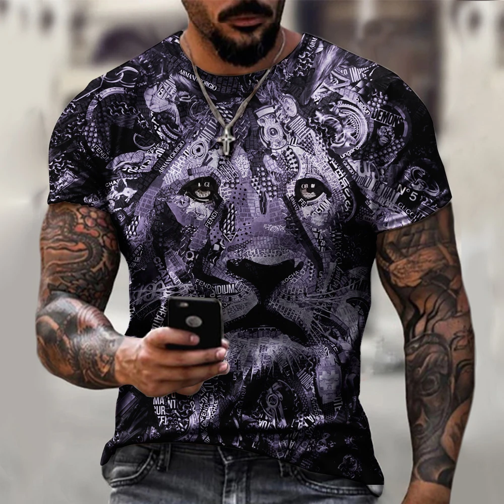 2021 New 3D Art lion t-shirt Summer fashion streetwear personality short sleeves Men Funny Harajuku tshirts
2021 New 3D Art lion t-shirt Summer fashion streetwear personality short sleeves Men Funny Harajuku tshirts