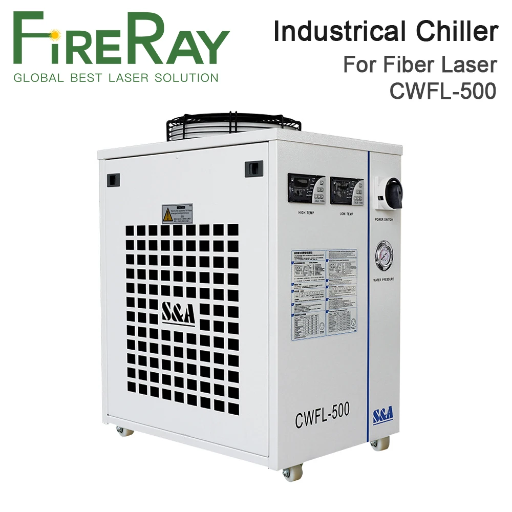 FireRay S&A CWFL-500AN & 500BN & 500DN Industry Air Water Chiller for Fiber Laser Engraving Cutting Machine
FireRay S&A CWFL-500AN & 500BN & 500DN Industry Air Water Chiller for Fiber Laser Engraving Cutting Machine