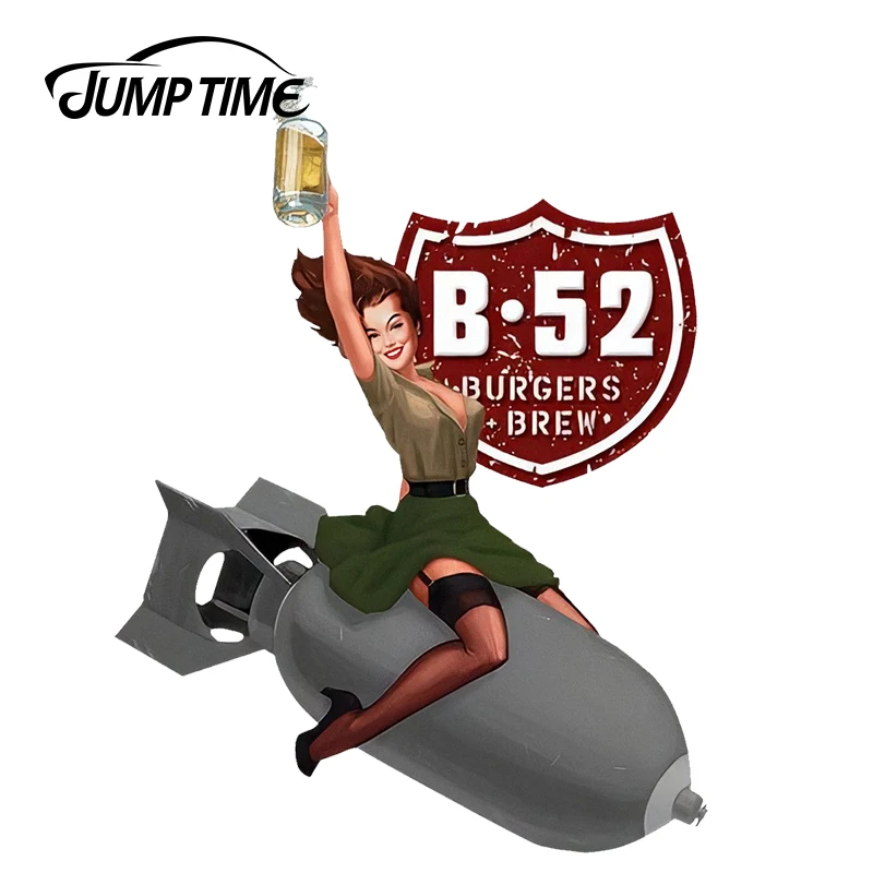JumpTime 13 см x 9 пикантные B52 гамбургеров и Brew кинозвезды девушка знаки виниловые