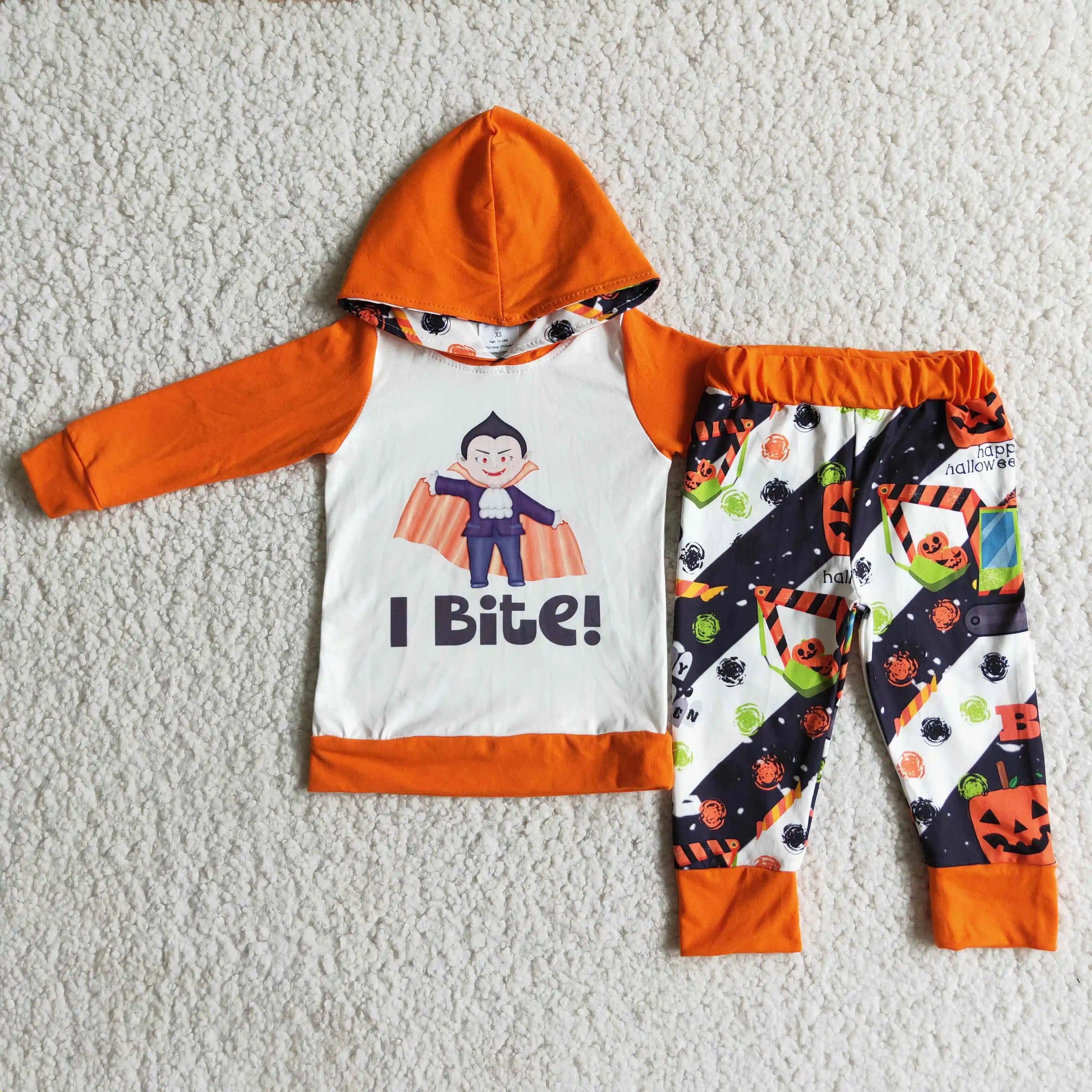 Halloween Bat Bit Hoodies Kids Boys long sleeves Hoodie and Joggers Pants Sets children boutique clothing Printed Outfits
Halloween Bat Bit Hoodies Kids Boys long sleeves Hoodie and Joggers Pants Sets children boutique clothing Printed Outfits