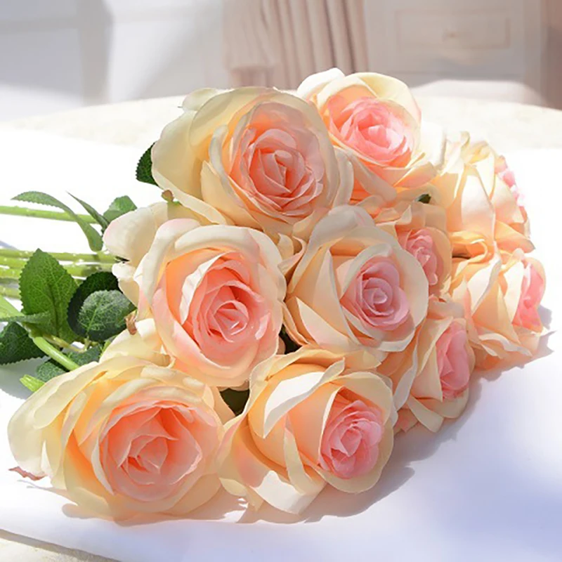 10PCS Rose Artificial Flower Wedding Decoration Christmas Decor for Home Diy Artificial Flower Lover Gift
10PCS Rose Artificial Flower Wedding Decoration Christmas Decor for Home Diy Artificial Flower Lover Gift