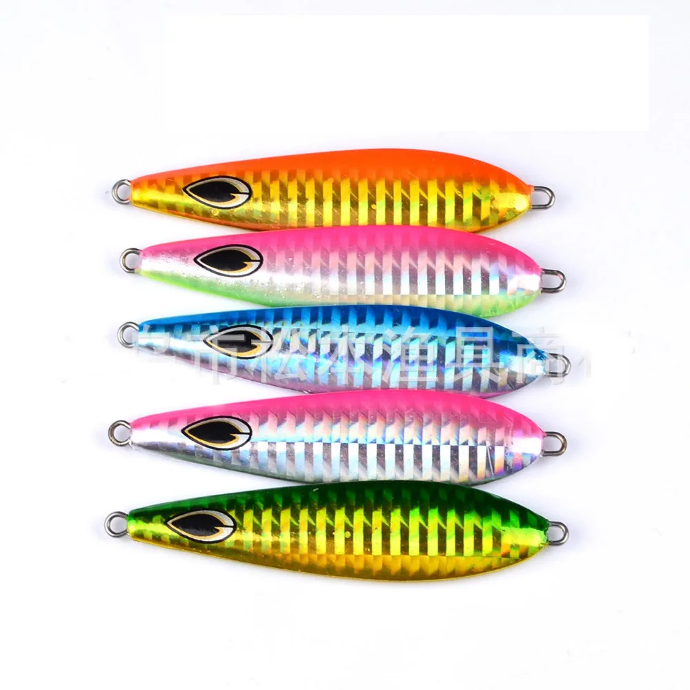 5PCS Deep sea Fishing Ocean Boat Rock Beach Metal Slow Jig Jigging Jigbait Spoon Lure baits 35.5g/7.5cm laser
5PCS Deep sea Fishing Ocean Boat Rock Beach Metal Slow Jig Jigging Jigbait Spoon Lure baits 35.5g/7.5cm laser