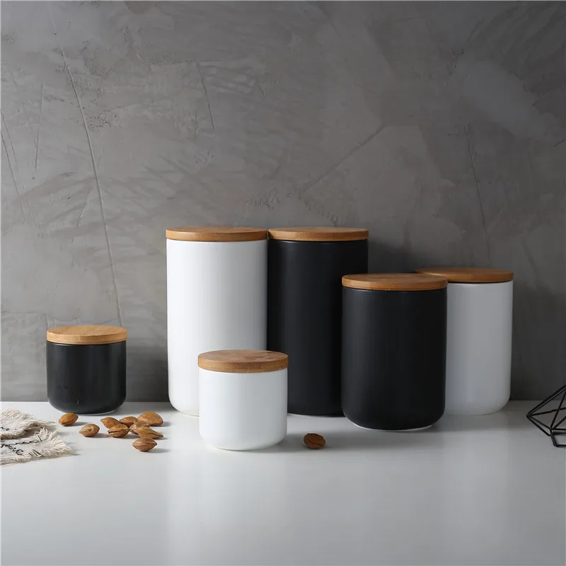 Ceramic Storage Tank Bottle Jar with Sealed Wood Lid Kitchen Food Candy Coffee Bean Seasoning Pot Tea Container Cereal Dispenser
Ceramic Storage Tank Bottle Jar with Sealed Wood Lid Kitchen Food Candy Coffee Bean Seasoning Pot Tea Container Cereal Dispenser
