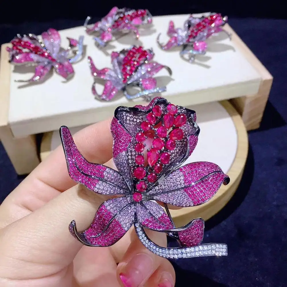 big flower brooch 925 sterling silver with cubic zircon luxury fine women jewelry free shipping 57*62MM
big flower brooch 925 sterling silver with cubic zircon luxury fine women jewelry free shipping 57*62MM