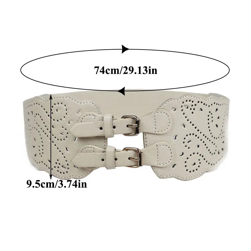 Fashion Women Double Buckle Elastic Waist Belt Wide Stretch Corset Waistband For Women Dress Stretch Waist Belt Adjustable Belt
Fashion Women Double Buckle Elastic Waist Belt Wide Stretch Corset Waistband For Women Dress Stretch Waist Belt Adjustable Belt