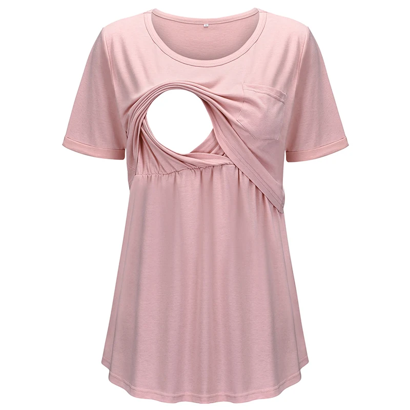2021 Summer Maternity Nursing T-shirt Solid Button Mother Breastfeeding T Shirt Clothes Pregnant Women Short Sleeve Tees Tops
2021 Summer Maternity Nursing T-shirt Solid Button Mother Breastfeeding T Shirt Clothes Pregnant Women Short Sleeve Tees Tops