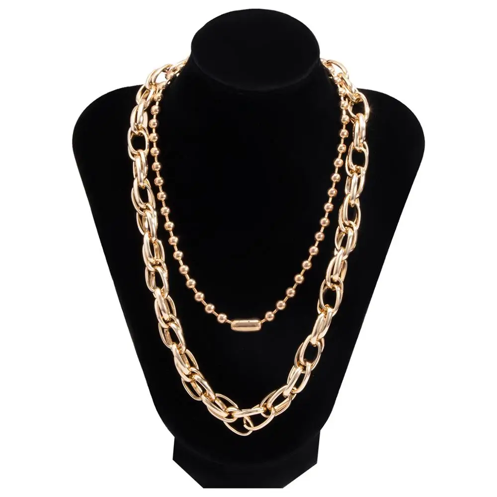 IngeSight.Z 2Pcs/Set Neo Goth Gothic Twisted Metal Choker Necklace Multilayer Beaded Chains Necklaces Collier for Women Jewelry
IngeSight.Z 2Pcs/Set Neo Goth Gothic Twisted Metal Choker Necklace Multilayer Beaded Chains Necklaces Collier for Women Jewelry