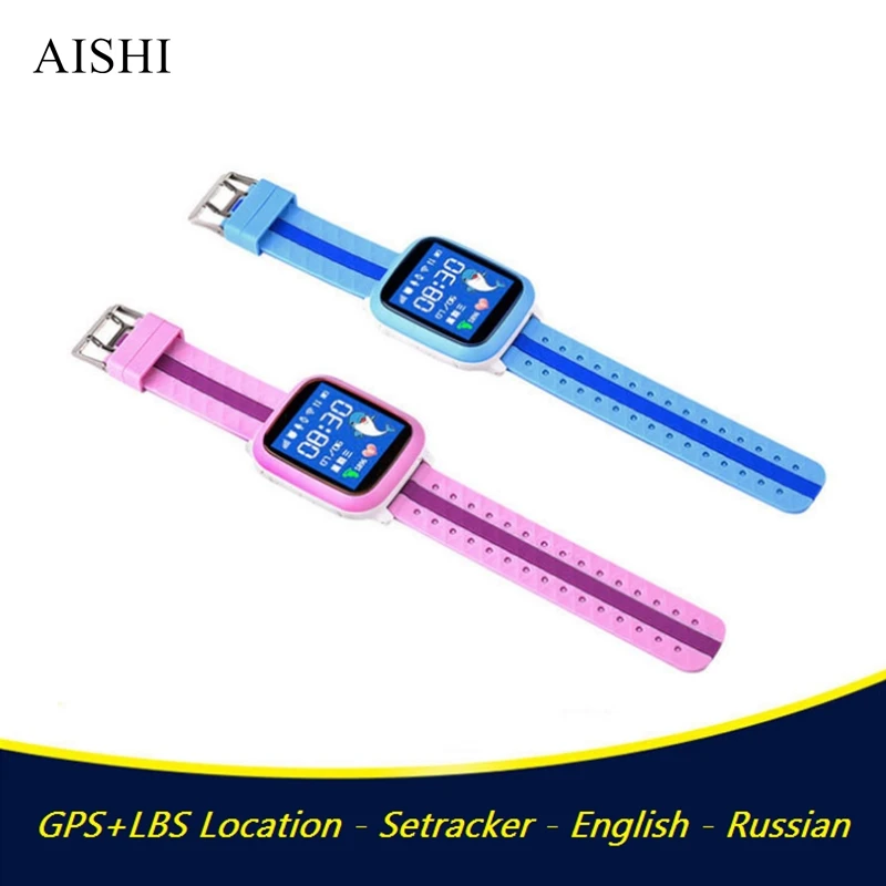 AISHI A18 водонепроницаемые Смарт часы для детей GPS Wi Fi локатор трекер SOS Вызов sim