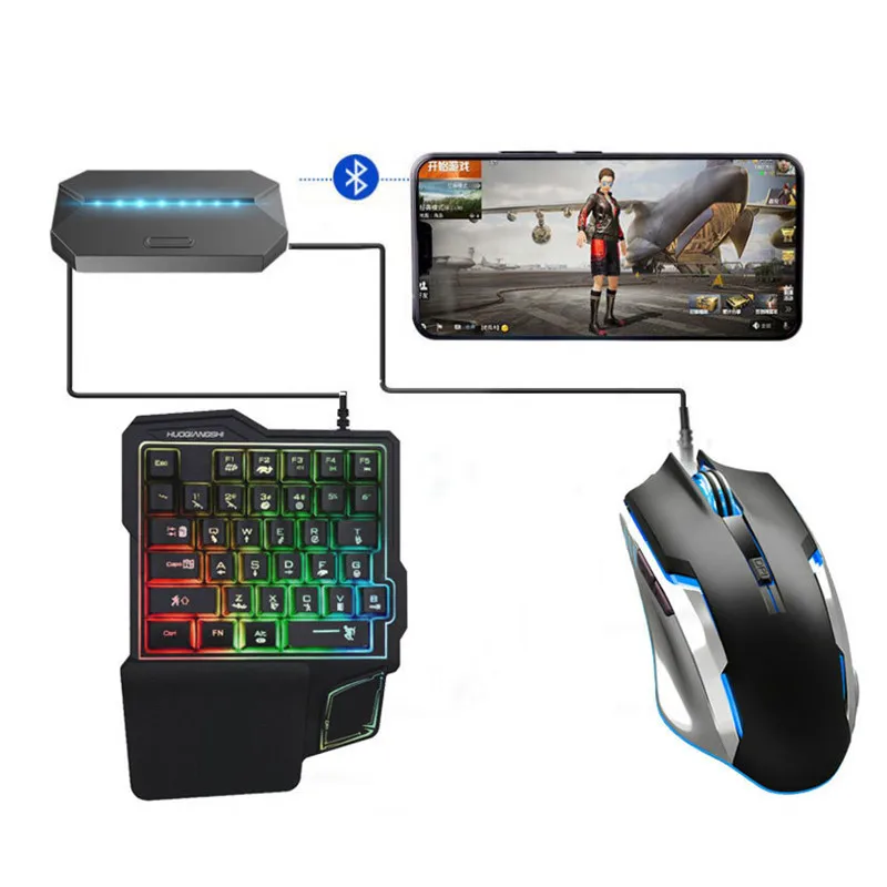 PUBG Gamepad Mobile Controller Converter RGB Gaming Keyboard And Mouse Adapter Bluetooth-Compatible For IOS For Nintendo Switch
PUBG Gamepad Mobile Controller Converter RGB Gaming Keyboard And Mouse Adapter Bluetooth-Compatible For IOS For Nintendo Switch