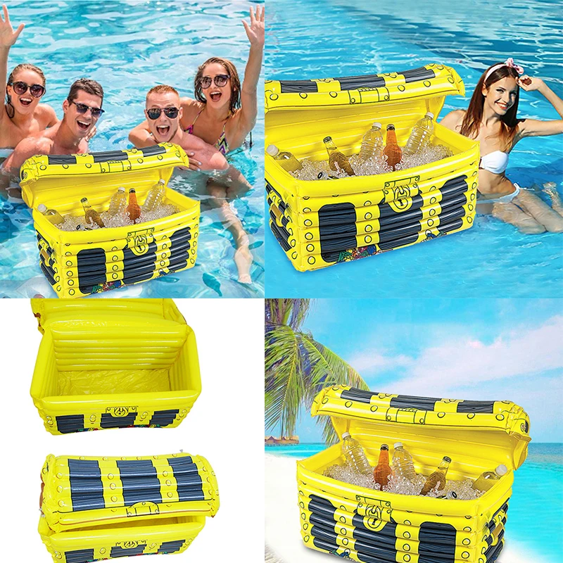 Надувное ведро для льда Opblaasbare Bier Tafel Zwembad Air Matras Emmer Serveren Bar Tray Voor Beach Вечерние |