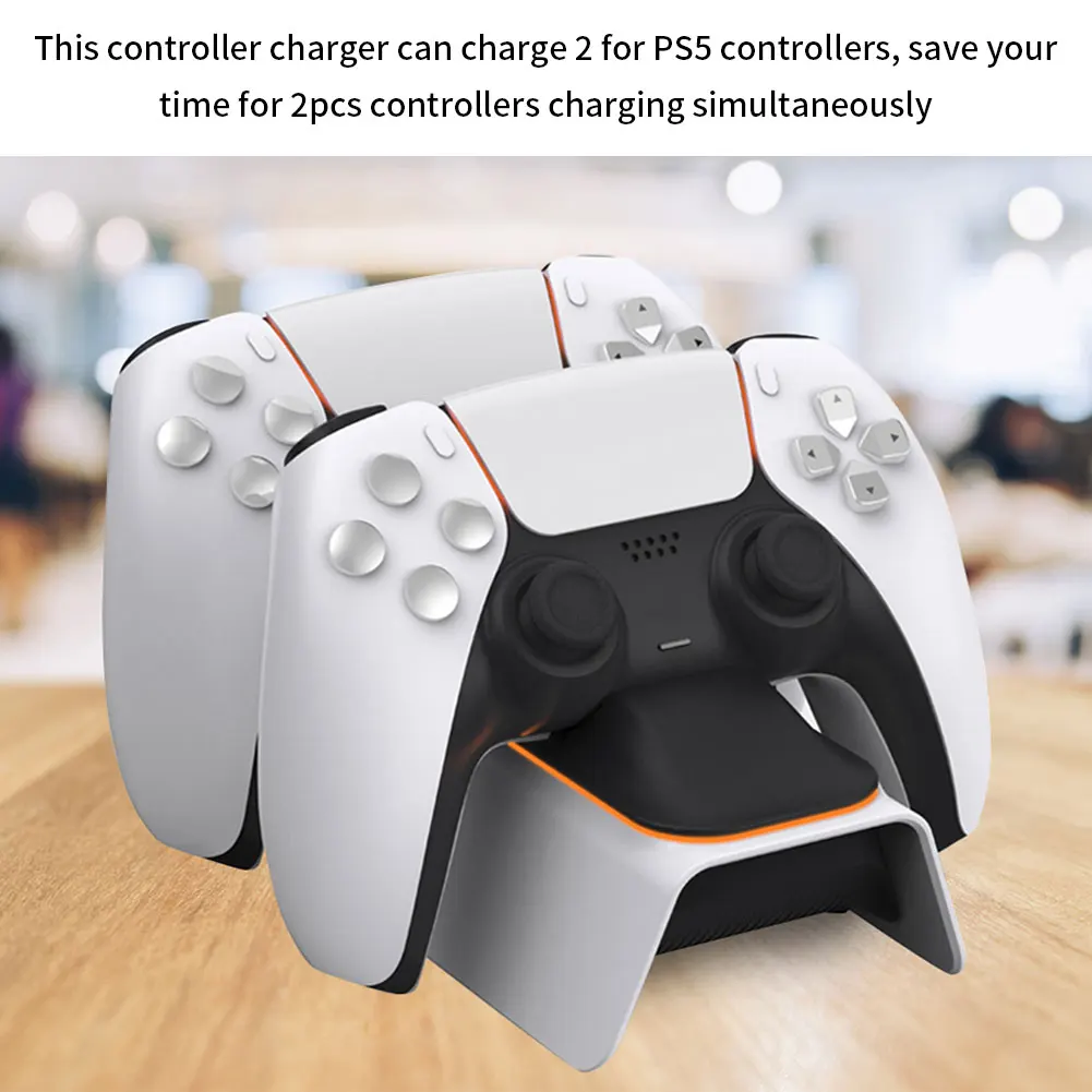 Dual Fast Charger For PS5 Wireless Controller USB Charging Dock Station LED Stand For Sony PlayStation 5 Joystick Gamepad
Dual Fast Charger For PS5 Wireless Controller USB Charging Dock Station LED Stand For Sony PlayStation 5 Joystick Gamepad