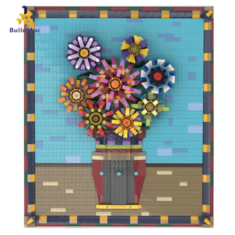 Buildmoc Pixel Art Mosaic Painting Art Idea Famous Decorative Painting Moc Set Sunflower Puzzle Building Blocks Toy Gift
Buildmoc Pixel Art Mosaic Painting Art Idea Famous Decorative Painting Moc Set Sunflower Puzzle Building Blocks Toy Gift