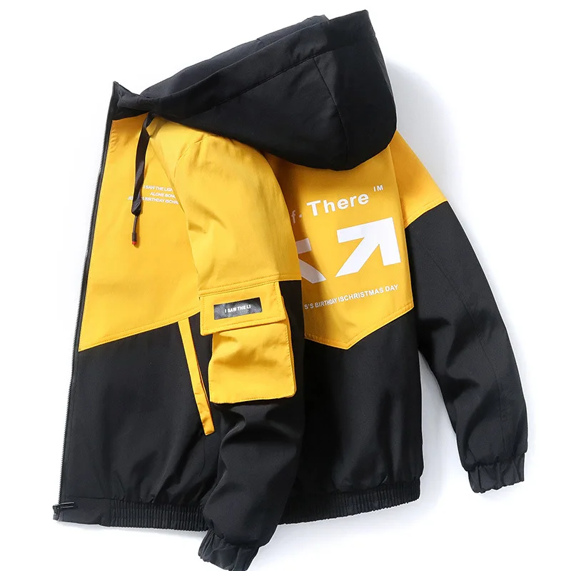 Zity Jacket Men Spring and Autumn High Street Trendy Printing Cargo Coat Stitching Color Windproof Hooded Coat Zip Up Hoodie
Zity Jacket Men Spring and Autumn High Street Trendy Printing Cargo Coat Stitching Color Windproof Hooded Coat Zip Up Hoodie