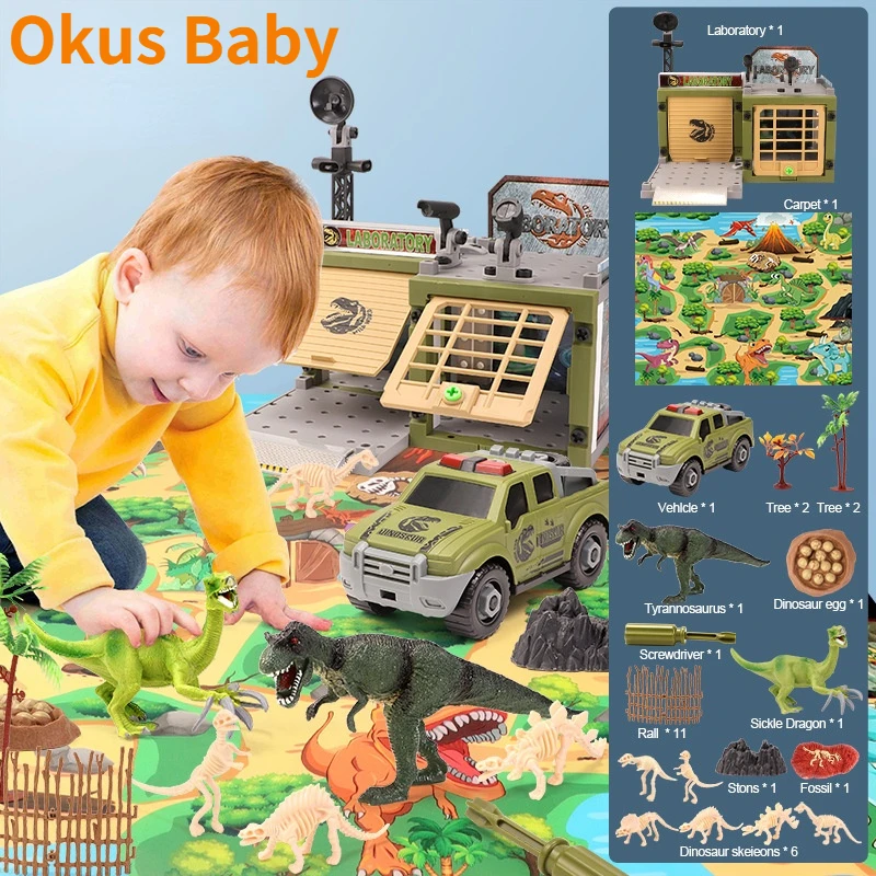 2021 Disassembly and Assembly of Dinosaur Car Children's DIY Simulation Dinosaur Scene Twist Screw Puzzle For Kids Gift
2021 Disassembly and Assembly of Dinosaur Car Children's DIY Simulation Dinosaur Scene Twist Screw Puzzle For Kids Gift
