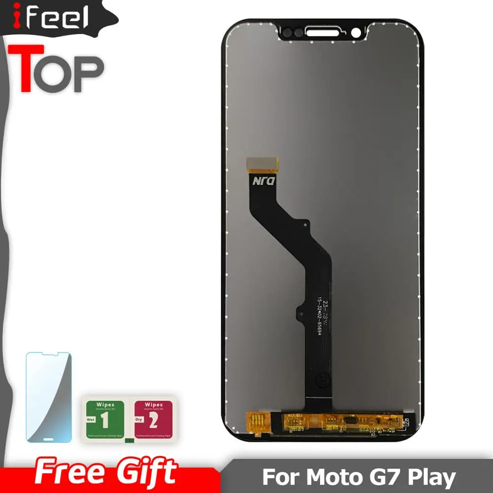 ЖК дисплей с сенсорным экраном для Motorola Moto G7 Play сенсорная панель дигитайзер в