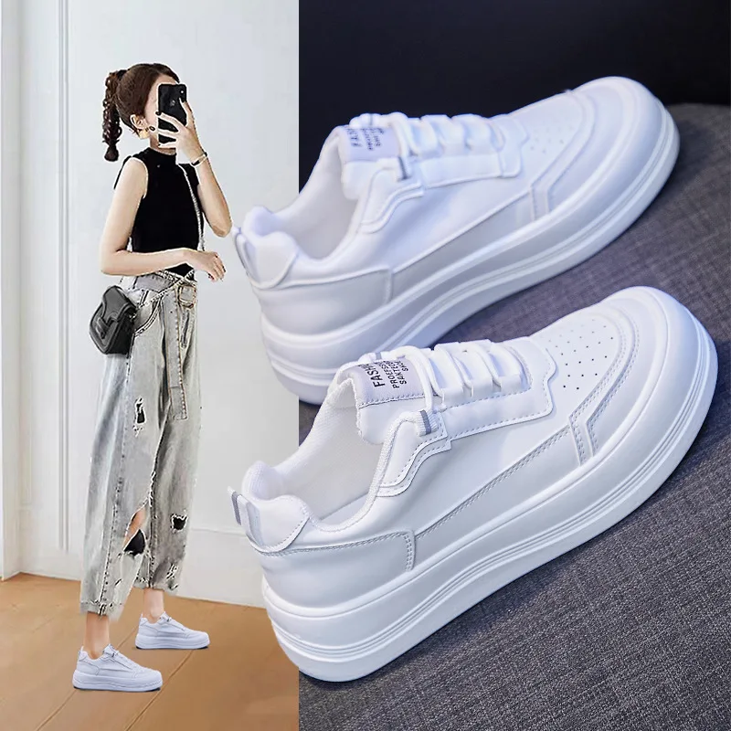 White Shoes Women 2021 Spring Korean Round Toe Flat Running Shoes Women's Platform Sneakers Woman Vulcanize Shoes Women Trainers
White Shoes Women 2021 Spring Korean Round Toe Flat Running Shoes Women's Platform Sneakers Woman Vulcanize Shoes Women Trainers