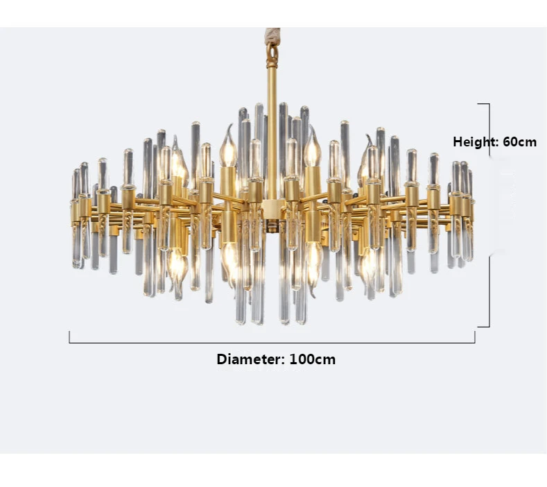 Luxury Crystal Chandelier Pendent Lamp Ceiling Lamp for Living Room Bedroom Dining Room Hotel Lamps Creative All Copper Lights
Luxury Crystal Chandelier Pendent Lamp Ceiling Lamp for Living Room Bedroom Dining Room Hotel Lamps Creative All Copper Lights