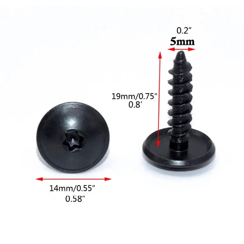 20 Pcs / lot Universal Engine Cover Undertray Front Wheel Arch Metal Torx Screw Fastener Clips
20 Pcs / lot Universal Engine Cover Undertray Front Wheel Arch Metal Torx Screw Fastener Clips