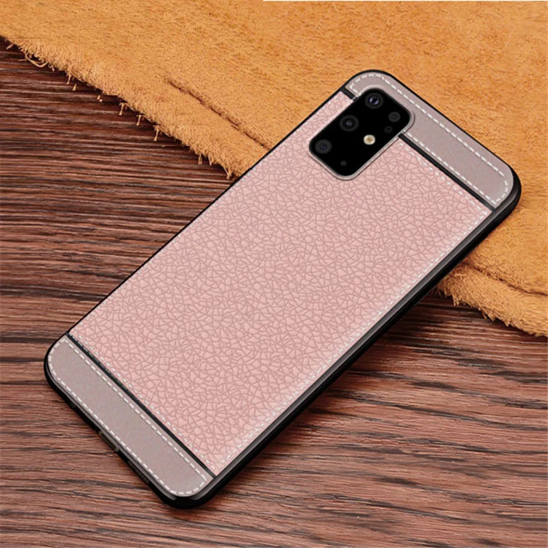 Чехол для Galaxy S20 SM-G9860 мягкий чехол из ТПУ с текстурой личи Samsung 20 Plus SM-G9810 + Ultra SM-G9880 5G