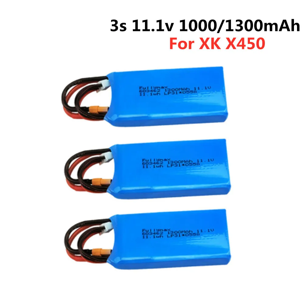 Аккумулятор Lipo 11,1 В 1000 мАч 1300 мАч для XK X450 FPV радиоуправляемого дрона, запасные части, батарея Lipo 11,1 В, разъем xt30 для вертолета WLtoys X450
Аккумулятор Lipo 11,1 В 1000 мАч 1300 мАч для XK X450 FPV радиоуправляемого дрона, запасные части, батарея Lipo 11,1 В, разъем xt30 для вертолета WLtoys X450