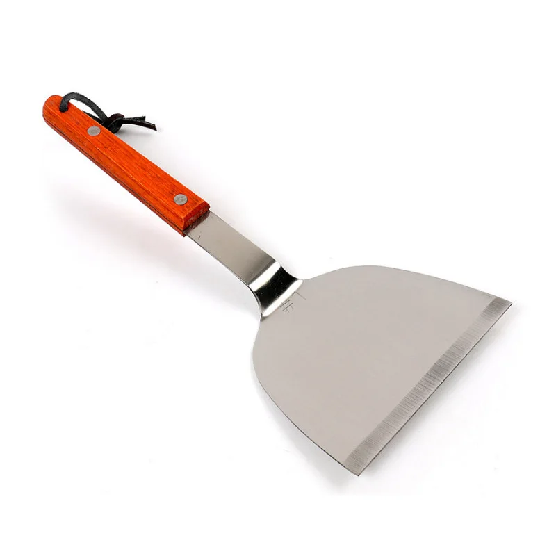BBQ Cooking Spatula Stainless Steel Solid Wood Handle Plate Frying Spatula Chef's Chicken Steak Kitchenware Accessories Tools
BBQ Cooking Spatula Stainless Steel Solid Wood Handle Plate Frying Spatula Chef's Chicken Steak Kitchenware Accessories Tools