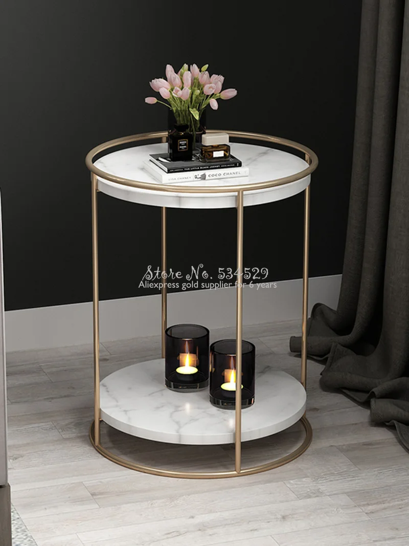 Nordic Marble Side Table Simple Small Coffee Table Bedside Table Sofa End Table Cabinet Light Luxury Corner Table 2 Layers
Nordic Marble Side Table Simple Small Coffee Table Bedside Table Sofa End Table Cabinet Light Luxury Corner Table 2 Layers