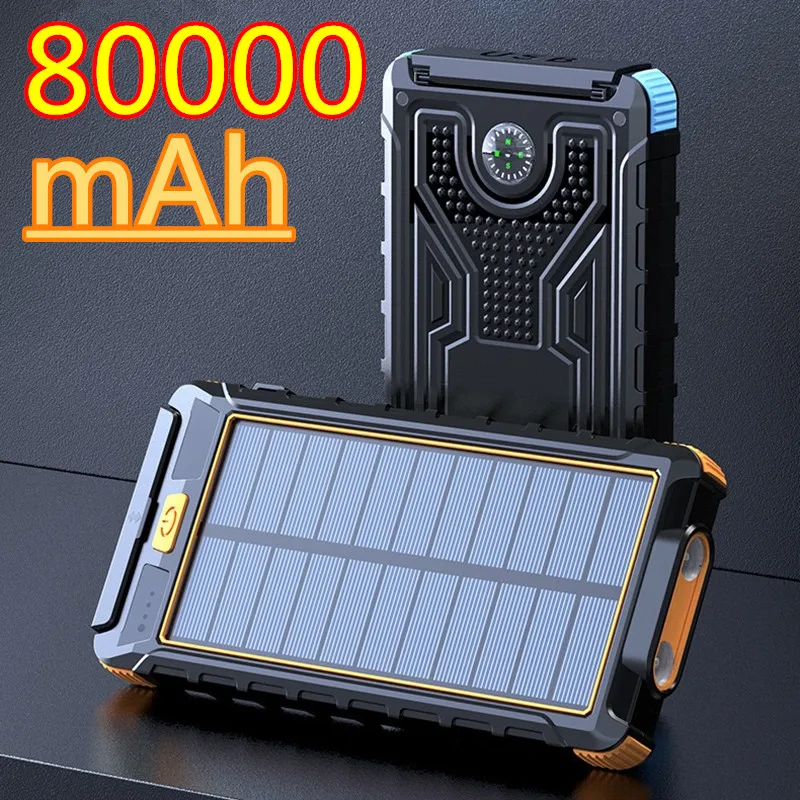 Solar Power Bank Waterproof 80000mAh Solar Charger 2USB Ports External Charger Powerbank for Xiaomi Smartphone with LED Light
Solar Power Bank Waterproof 80000mAh Solar Charger 2USB Ports External Charger Powerbank for Xiaomi Smartphone with LED Light