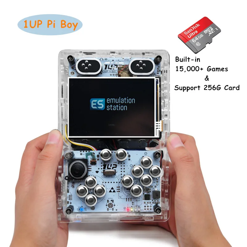 Handheld Game Consoles 1Up Pi Boy HDMI-Compatible 3.5 Inch Portable Raspberry Pi Video Game Player For Child Support Multiplayer
Handheld Game Consoles 1Up Pi Boy HDMI-Compatible 3.5 Inch Portable Raspberry Pi Video Game Player For Child Support Multiplayer