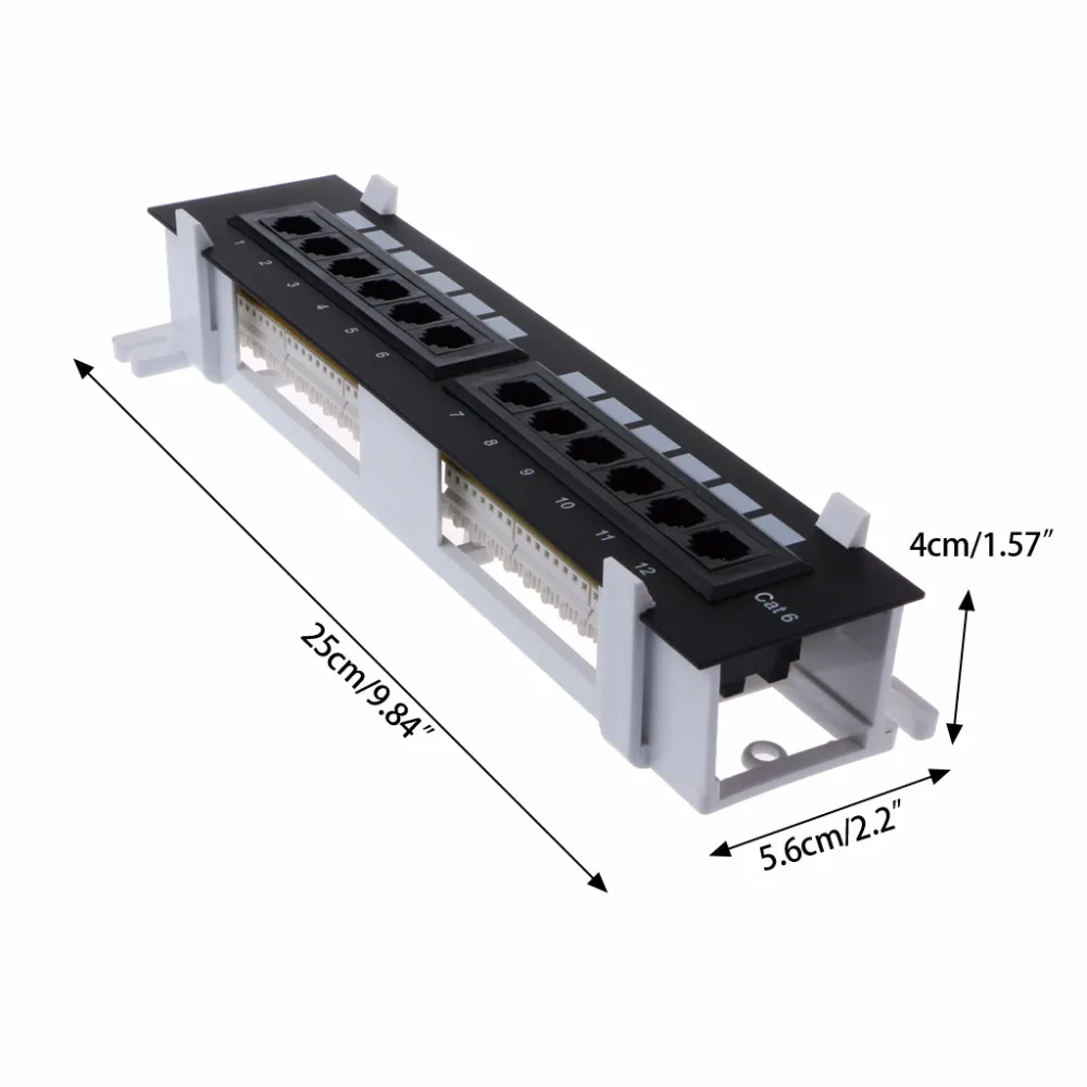 12 Ports Ethernet LAN Network Adapter CAT6 Patch Panel RJ45 Networking Wall Mount Rack Mount Bracket Network Tools Drop Shipping
12 Ports Ethernet LAN Network Adapter CAT6 Patch Panel RJ45 Networking Wall Mount Rack Mount Bracket Network Tools Drop Shipping