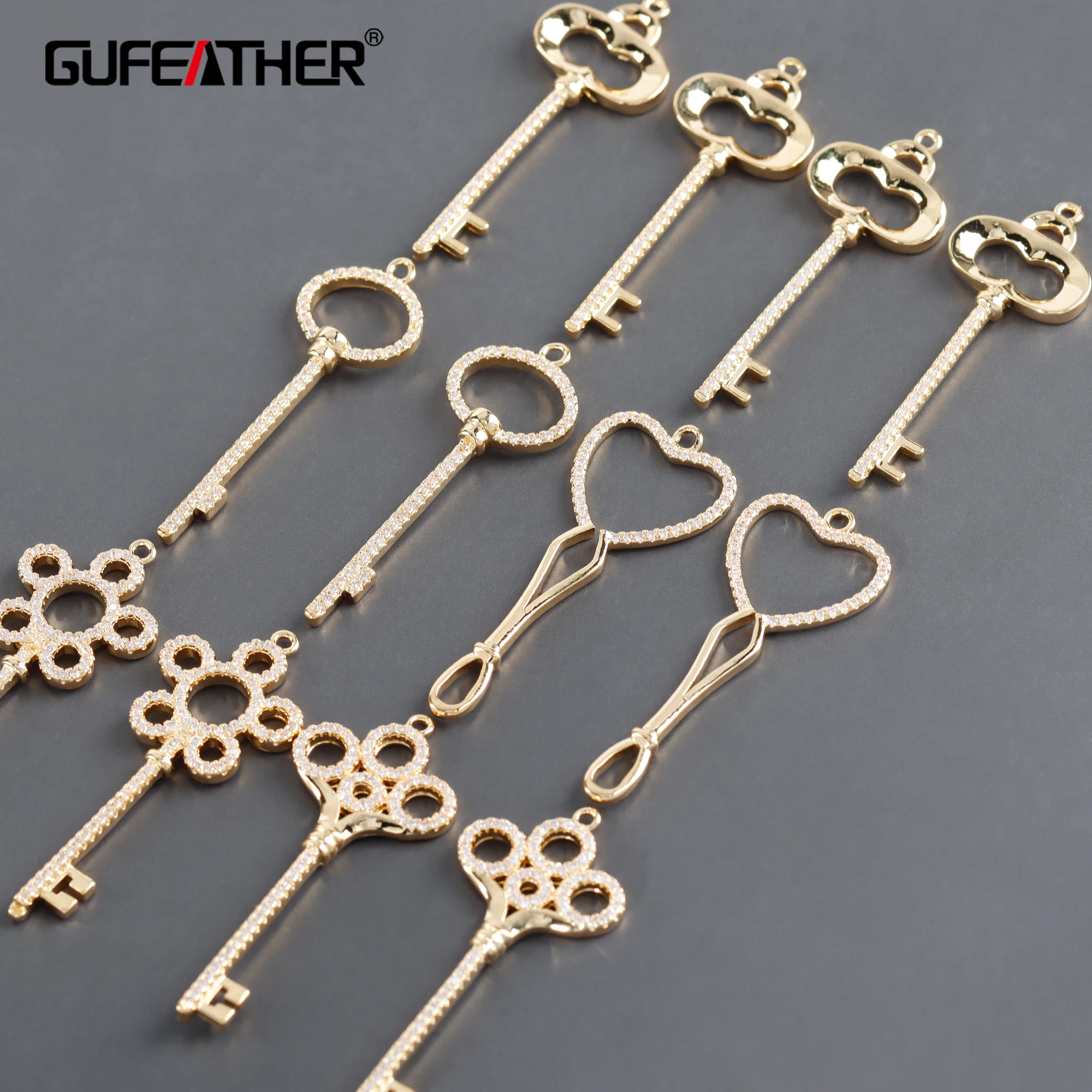 Аксессуары для ювелирных изделий GUFEATHER, набор из 4 шт./лот из меди и золота 18 К с фианитами, для самостоятельного изготовления ювелирных издел...
Аксессуары для ювелирных изделий GUFEATHER, набор из 4 шт./лот из меди и золота 18 К с фианитами, для самостоятельного изготовления ювелирных издел...