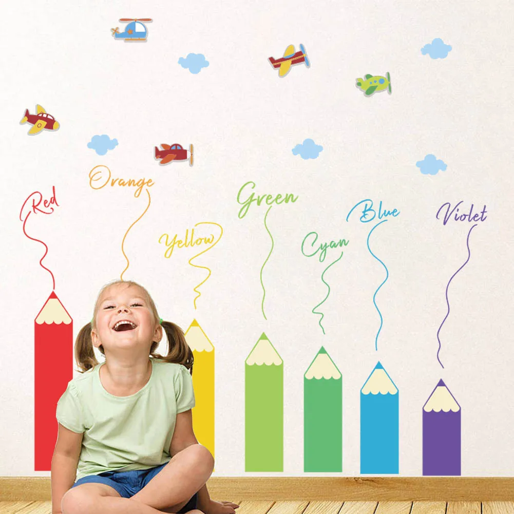 Colored pencils crayons colored pencils children's room family kindergarten decorative wall sticker PVC Diy removable
Colored pencils crayons colored pencils children's room family kindergarten decorative wall sticker PVC Diy removable
