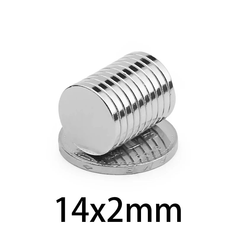 10-200 PCS 14x2mm Neodymium Strong Magnets 14mmx2mm Permanent Round Magnet 14x2mm Powerful Magnetic Magnets Disc 14*2mm 
10-200 PCS 14x2mm Neodymium Strong Magnets 14mmx2mm Permanent Round Magnet 14x2mm Powerful Magnetic Magnets Disc 14*2mm