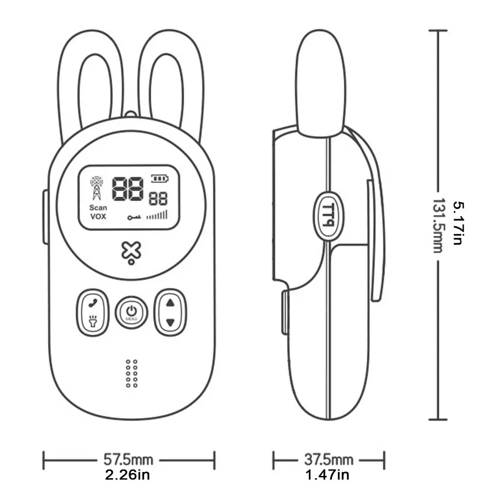 3KM Transsion Mini Wireless Handheld Walkie Talkie For Children Handheld Transceiver UHF Radio Lanyard
3KM Transsion Mini Wireless Handheld Walkie Talkie For Children Handheld Transceiver UHF Radio Lanyard