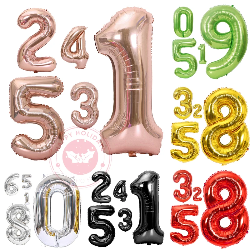 40" Rose Gold Number Balloon Decoration Anniversary Birthday Wedding New Year Celebration Aluminum Foil Digital Helium Balloons
40" Rose Gold Number Balloon Decoration Anniversary Birthday Wedding New Year Celebration Aluminum Foil Digital Helium Balloons