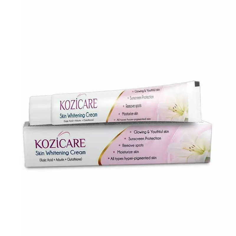 15g Kozicare Skin Lightening Cream with Kojic Acid Glutathione, Arbutin Skin Whitening face glow care Remove Spots Anti-Aging
15g Kozicare Skin Lightening Cream with Kojic Acid Glutathione, Arbutin Skin Whitening face glow care Remove Spots Anti-Aging