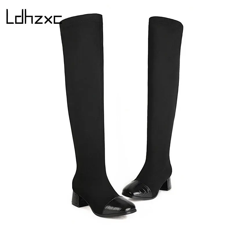 LDHZXC Warm Winter Boots Women Slim Stretch Platform High Boots Ladies Long Boots Winter Shoes Over The Knee Boots
LDHZXC Warm Winter Boots Women Slim Stretch Platform High Boots Ladies Long Boots Winter Shoes Over The Knee Boots