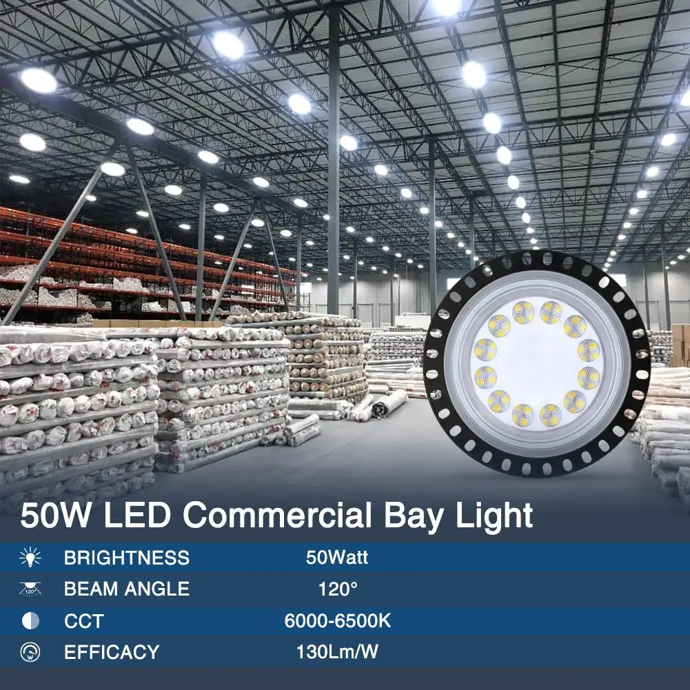 LED High Bay Light Lamp High Brightness Energy-saving IP65 Waterproof for Warehouses Garages Factory Workshops Lights Tools
LED High Bay Light Lamp High Brightness Energy-saving IP65 Waterproof for Warehouses Garages Factory Workshops Lights Tools