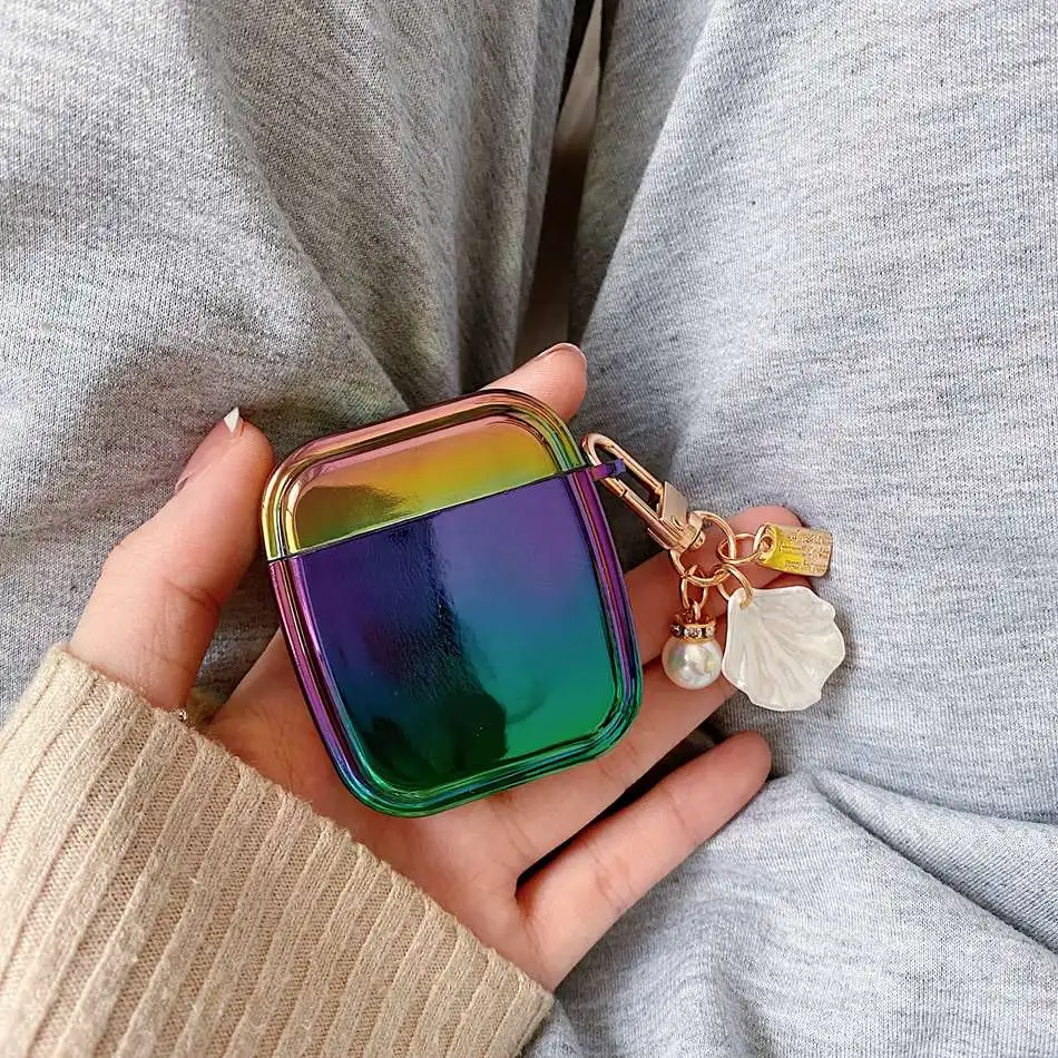 Luxury Laser shell with keychain Case For Apple Airpods Pro Earphone Case Cute airpods Silicone Protect Cover airpods 2 case
Luxury Laser shell with keychain Case For Apple Airpods Pro Earphone Case Cute airpods Silicone Protect Cover airpods 2 case