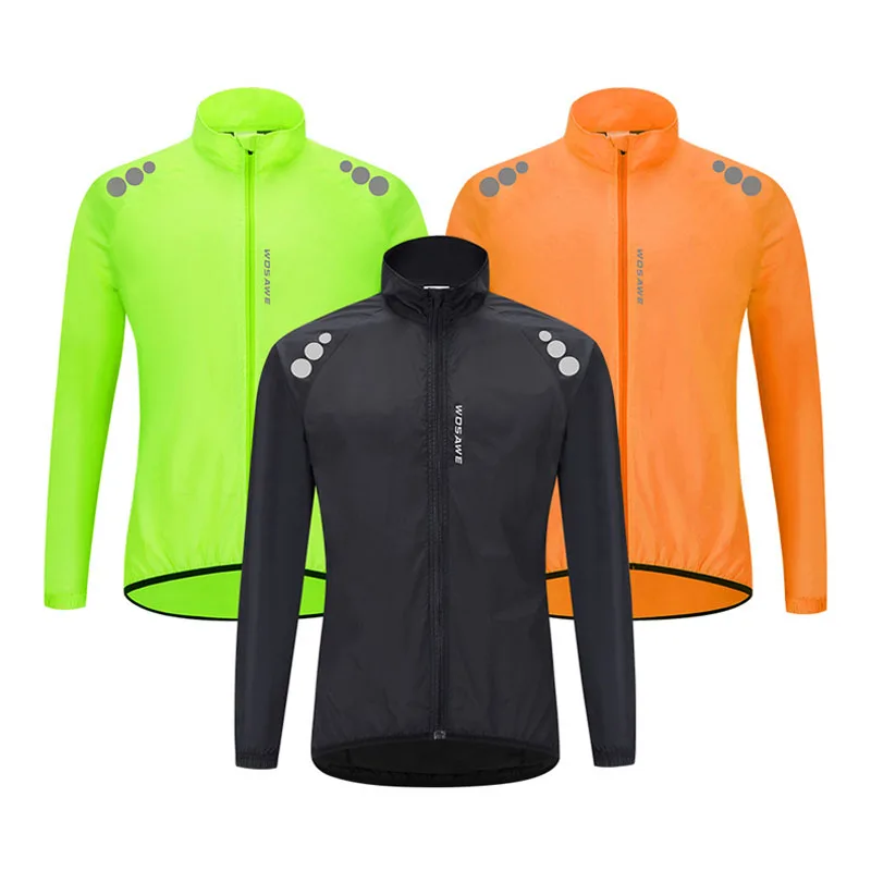 Wosawe Cycling Jersey Breathable Reflective Strip Waterproof Windproof Cycling Jersey for Biking, Running, Hiking, Climbing
Wosawe Cycling Jersey Breathable Reflective Strip Waterproof Windproof Cycling Jersey for Biking, Running, Hiking, Climbing