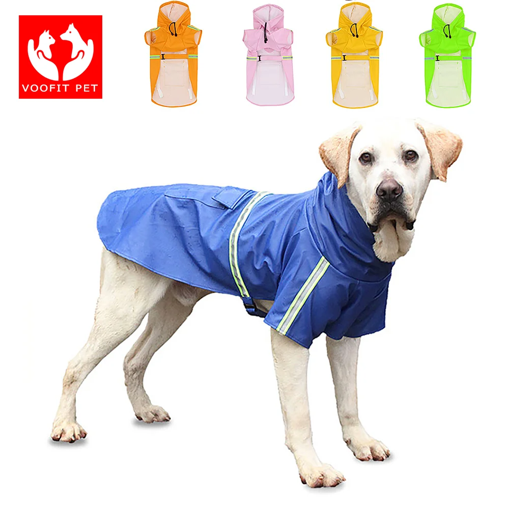 

Dog Waterproof Raincoat Pet Jacket Bulldog Windbreaker Poodle Pug Bichon Puppy Coat Rainwear High Quality Dog Raincoat PU S-5XL
