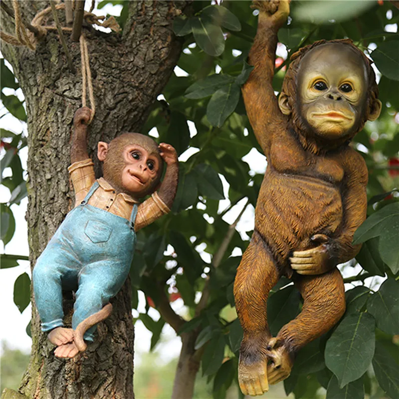 Outdoor Decorative Pendant Cartoon Monkey Shaped Hanging Ornament Resin Artware for Garden Park
Outdoor Decorative Pendant Cartoon Monkey Shaped Hanging Ornament Resin Artware for Garden Park