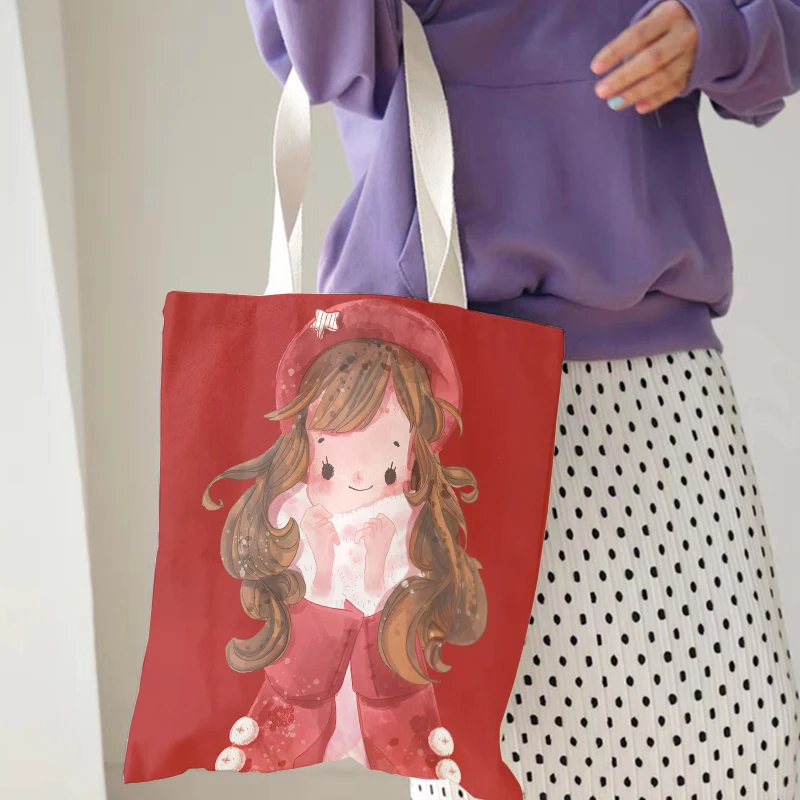 Christmas Red Series Canvas Tote Bag For Men Women Casual Shopping Shoulder Bags Handbags With Zipper Christmas Gift Female Bags
Christmas Red Series Canvas Tote Bag For Men Women Casual Shopping Shoulder Bags Handbags With Zipper Christmas Gift Female Bags