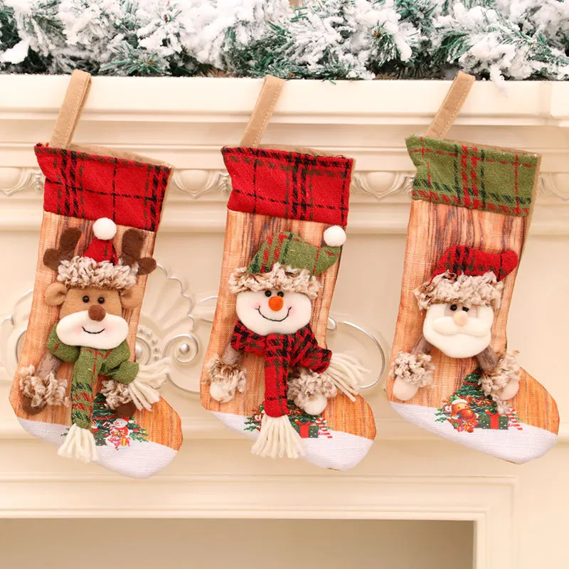 Three-dimensional Printed Christmas Stocking Gift Bag Old Man Snowman Christmas Ornaments Children's Small Gifts
Three-dimensional Printed Christmas Stocking Gift Bag Old Man Snowman Christmas Ornaments Children's Small Gifts