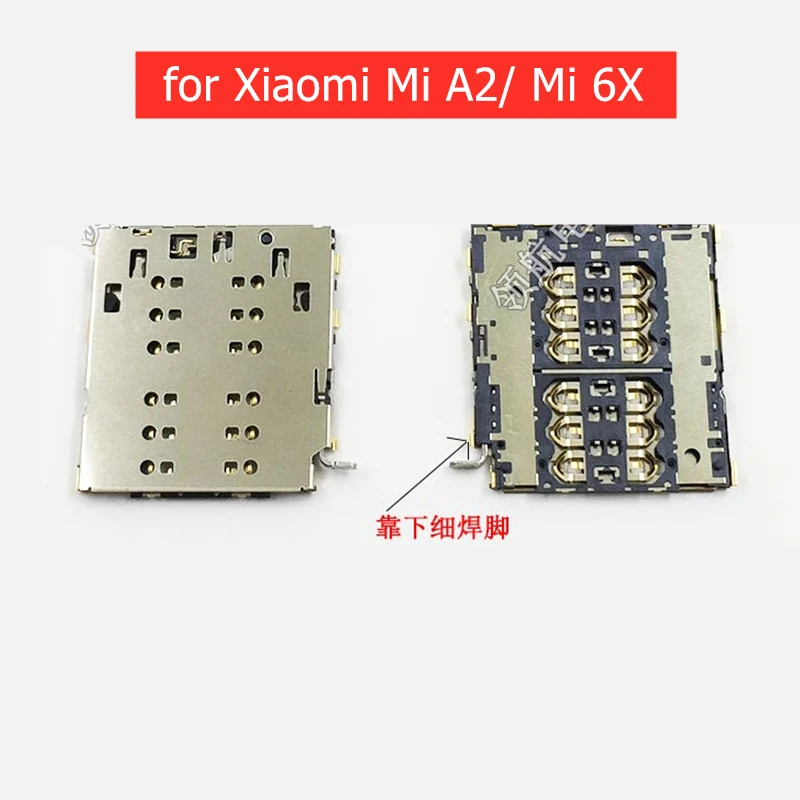 Для Xiaomi Mi A2/ 6X устройство для чтения sim-карт слот карт лоток держатель Разъем MiA2/ Mi6X