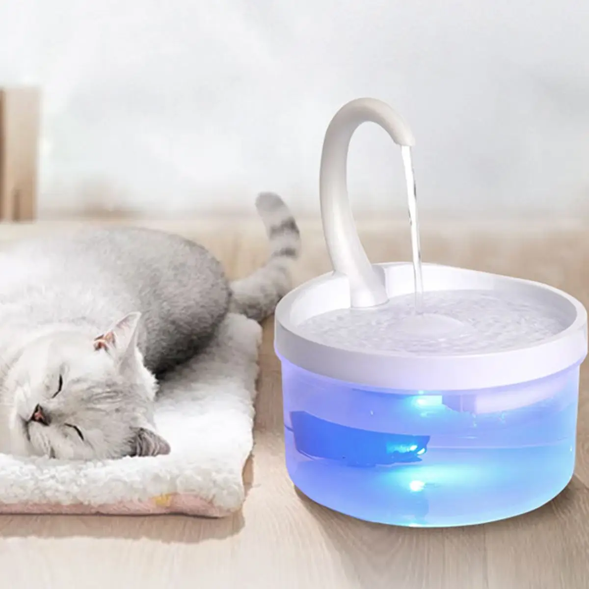 2L Cat Drinking Water Fountain LED Light Automatic Pet Water Dispenser Dog Cat Feeder Drink Filter for Cats Drinking Fountain
2L Cat Drinking Water Fountain LED Light Automatic Pet Water Dispenser Dog Cat Feeder Drink Filter for Cats Drinking Fountain